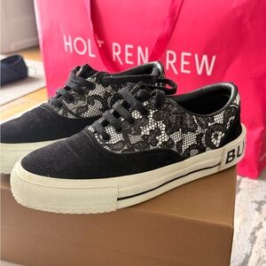 Burberry Black Lace Sneakers